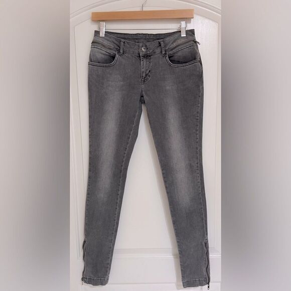 Anine Bing Gray Distressed Slim Jeans Size 28 - Picture 4 of 11